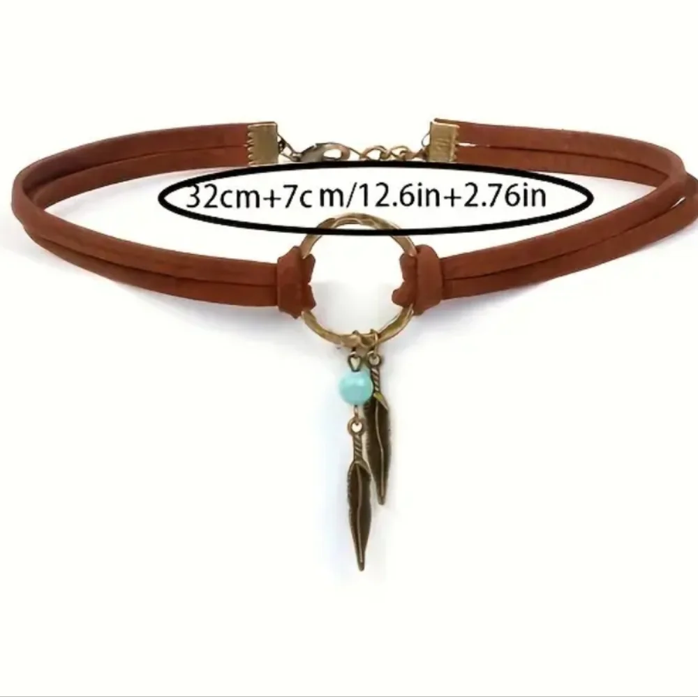 Velvet Turquoise Choker - Picture 3 of 3